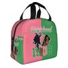 Zeta Phi Beta ZOB Sorority  Insulated Lunch Bags for Outdoor Picnic  Resuable Cooler Thermal Lunch Box Women Men