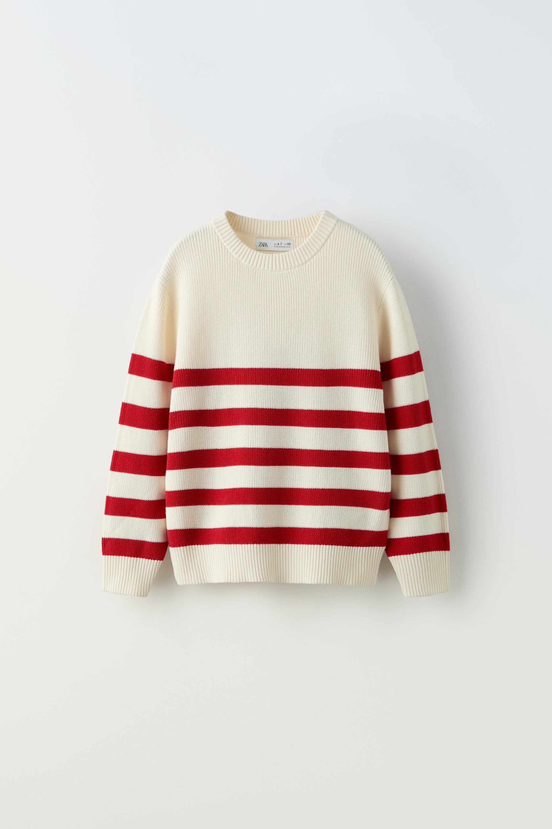 

ТРИКОТАЖНЫЙ СВИТЕР В ПОЛОСКУ