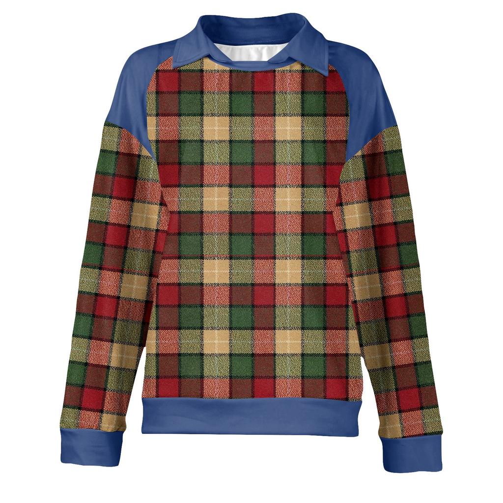 Women's Fashion Christmas Printed Long-Sleeve Pullover Top