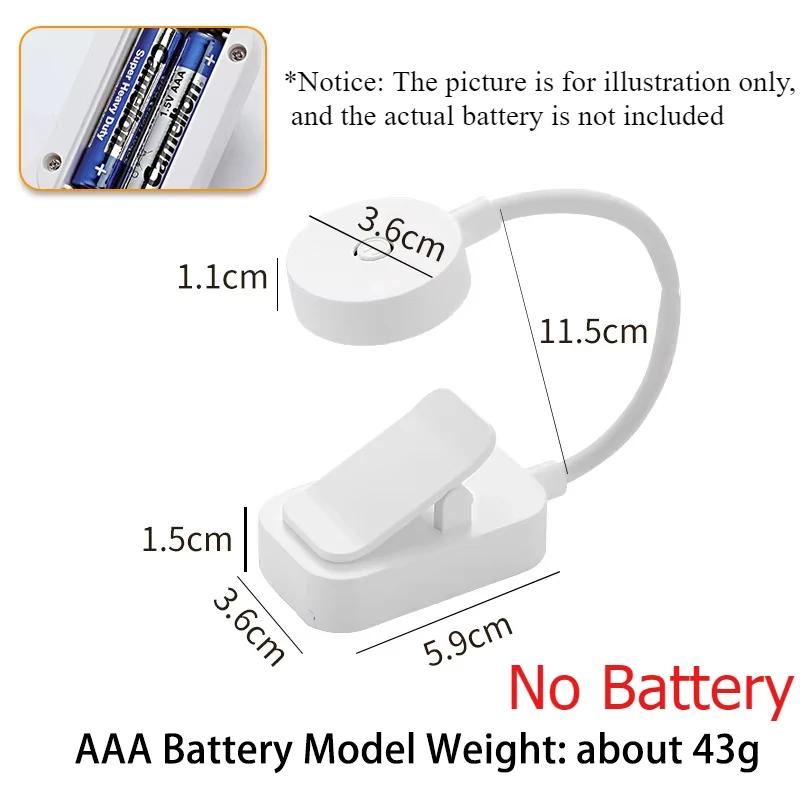 

Мини-книга-лампа с клипсой, светодиодная настольная лампа, защита глаз, 3 цвета, питание от батареек, USB, ночник, портативная прикроватная лампа для чтения для студентов