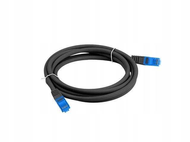 Patchcord Lanberg S/FTP kat.6A 1,5m LSZH CCA Fluke Passed Czarny
