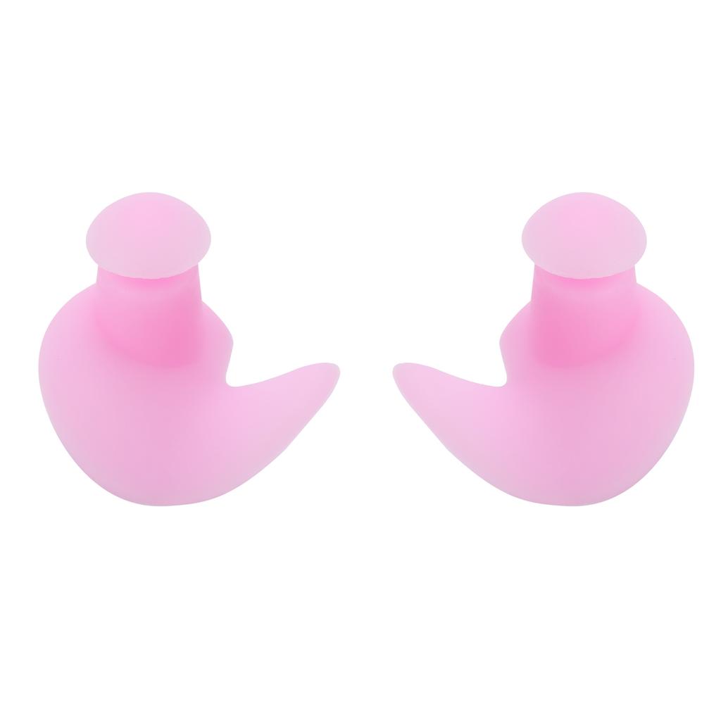1 Paar Schwimm-Ohrstöpsel Weiches Silikagel Wasserdicht Staubdicht Wassersport Schwimm-Ohrstöpsel(Rosa in