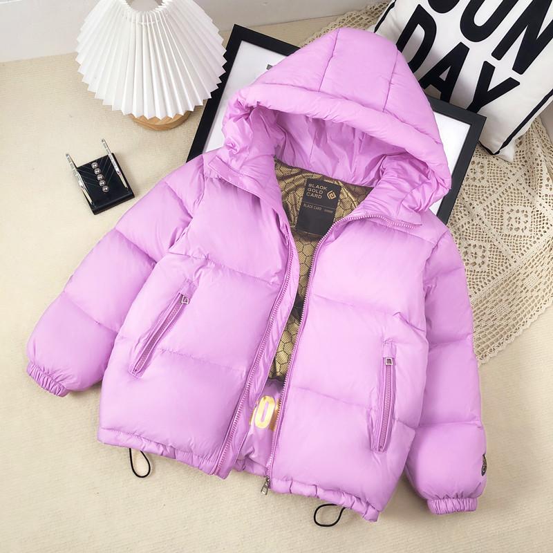 Winter Children's Down Jacket Black Gold Children's Down Jacket Thickened Middle and Large Children's White Duck Down Jacket
