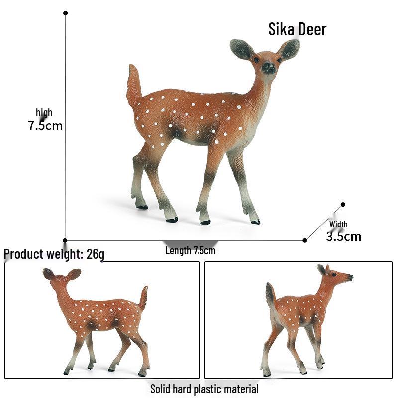 Cross-Border Christmas Wildlife Deer Model Cake Decoration Set