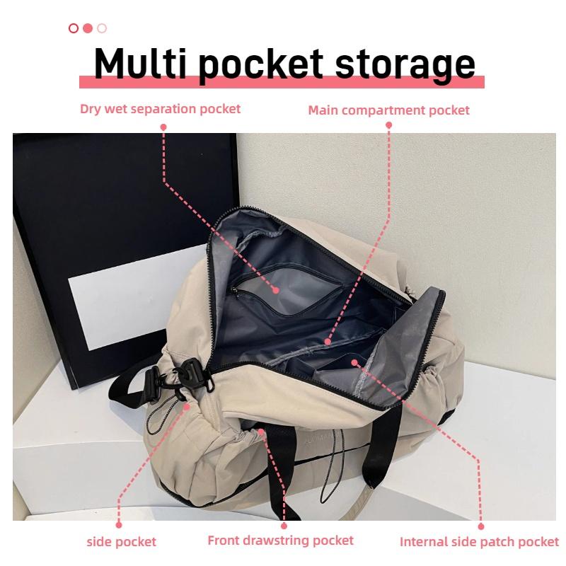 Large Capacity Travel Duffel Bag - Spacious Weekender Duffel Bag Sports Fitness Yoga Bag Ideal for Business Trips Vacations and Daily Commutes