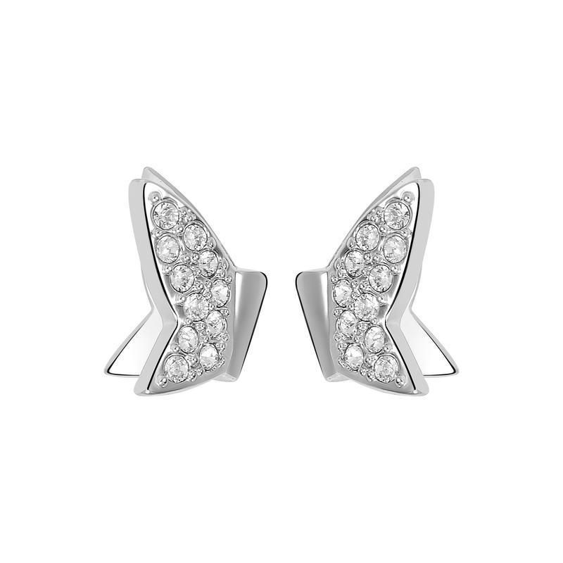 Swarovski LILIA Butterfly Crystal Earrings Women s Silver 5636424