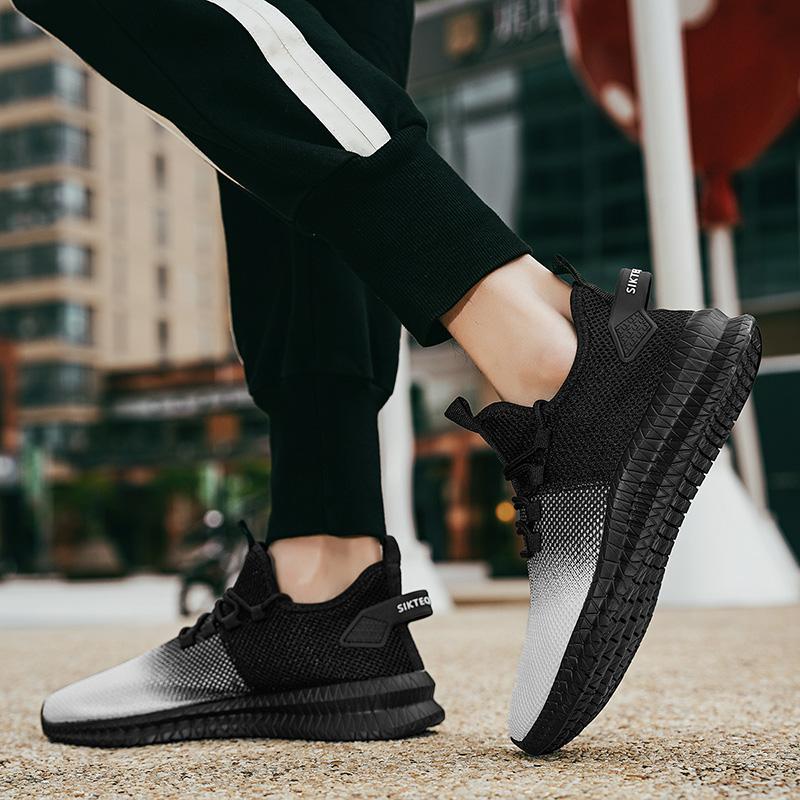 40-47 Large Size Men's Flying Weaving Shoes Sports Shoes Super Lightweight Men's Shoes