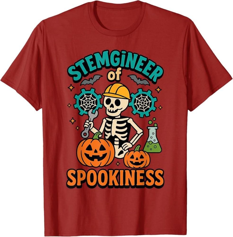 

Halloween STEM Stemgineer of Spookiness Funny Engineer T-Shirt 3XL