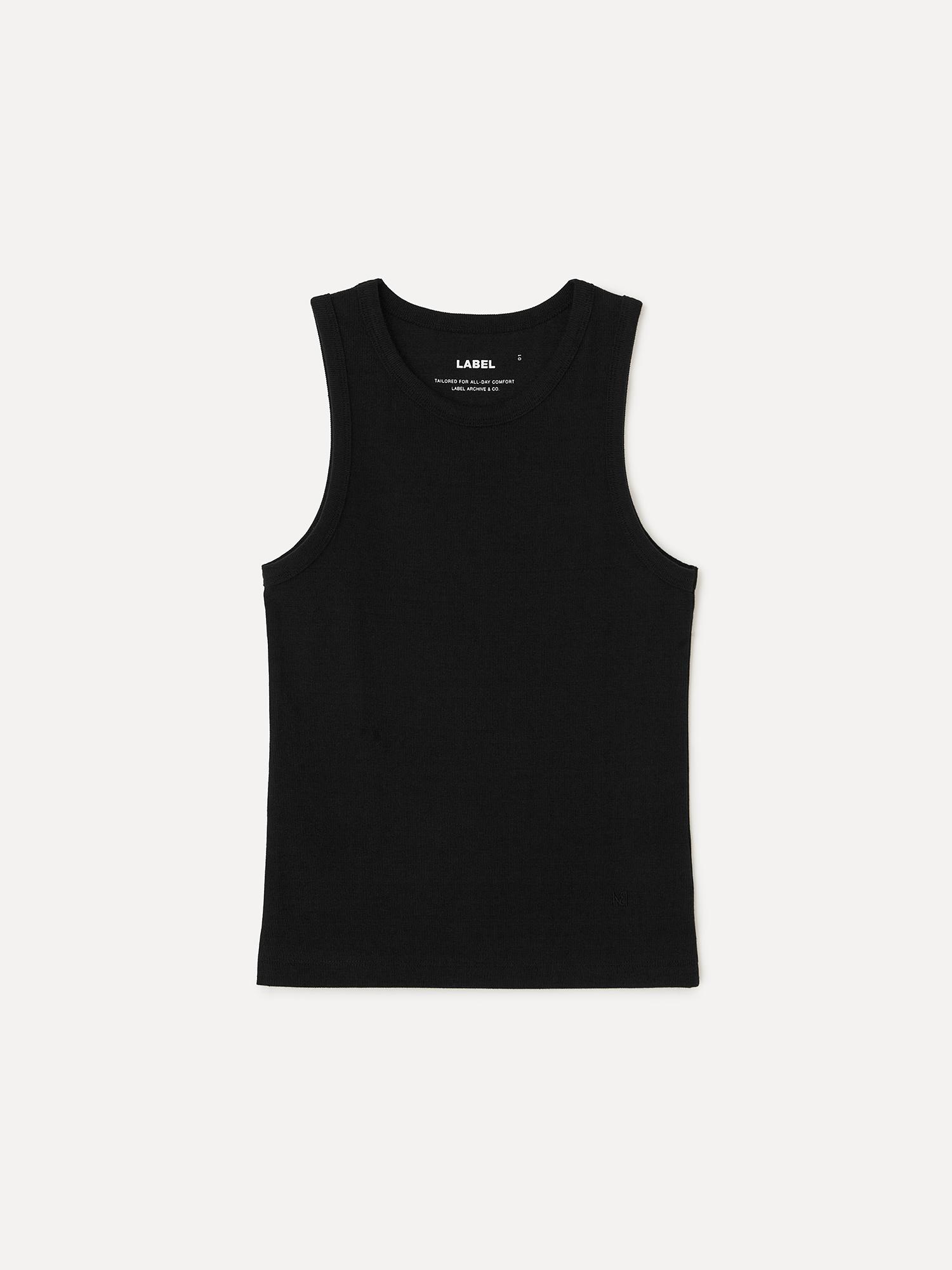 Label Archive W Oura Compact Rib Tank Black 1