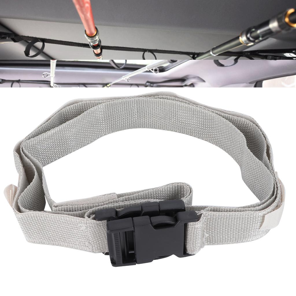 Vehicle Fishing Rod Racks Portable Car Fishing Pole Carrier Holder Strap Fixed Belt