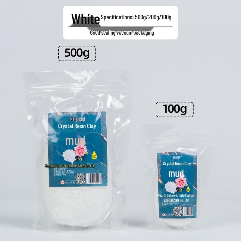 Ke Lang Qi 500g Crystal Resin Succulent Translucent Clay for Food Play