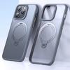 For iPhone 12 Pro/iPhone 12 Phone Case Kickstand Matte Back Cover Compatible with MagSafe