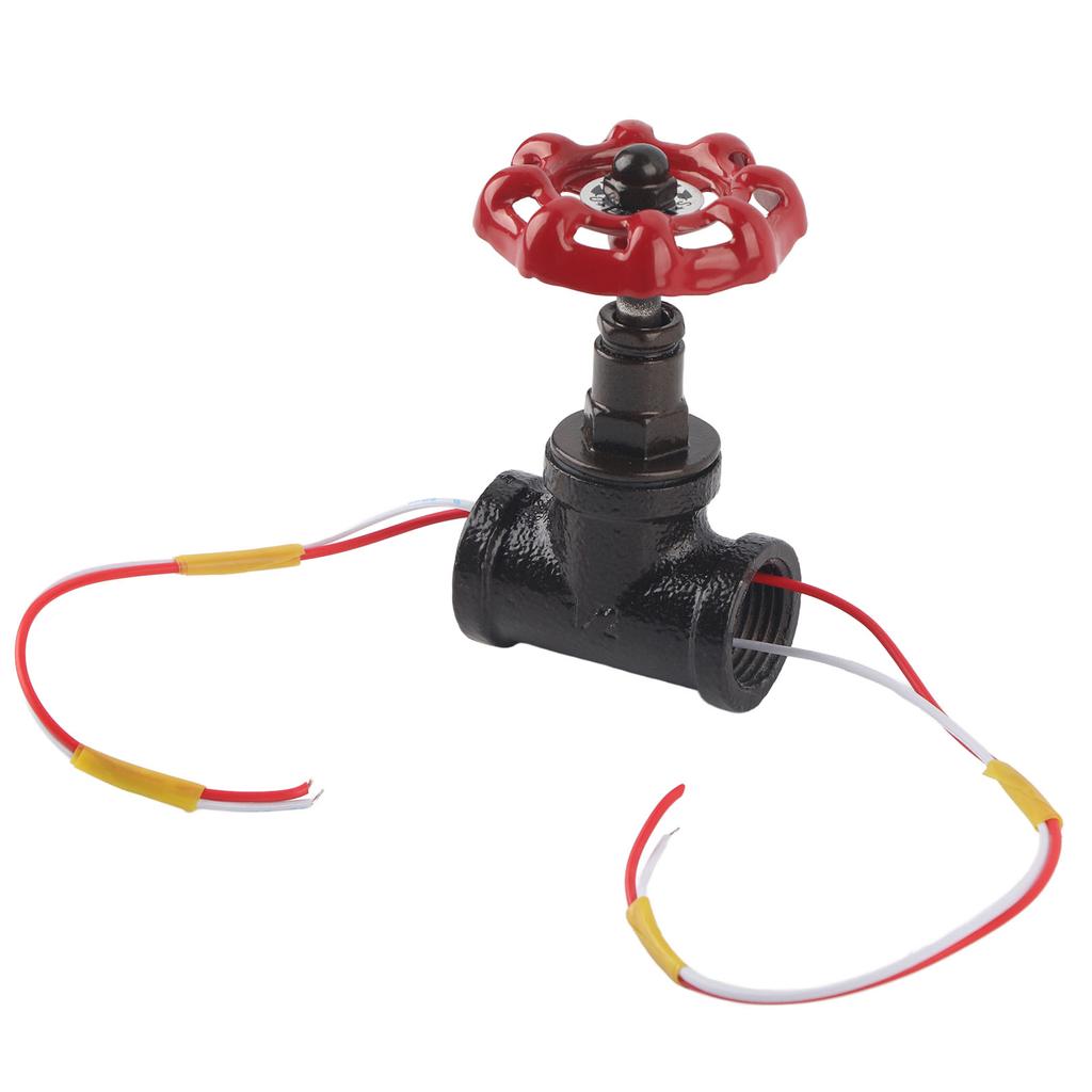 G1/2 Steampunk Style Tee Valve Light Switch with Wires for Industrial Robot Table Lamp Fixture 12V