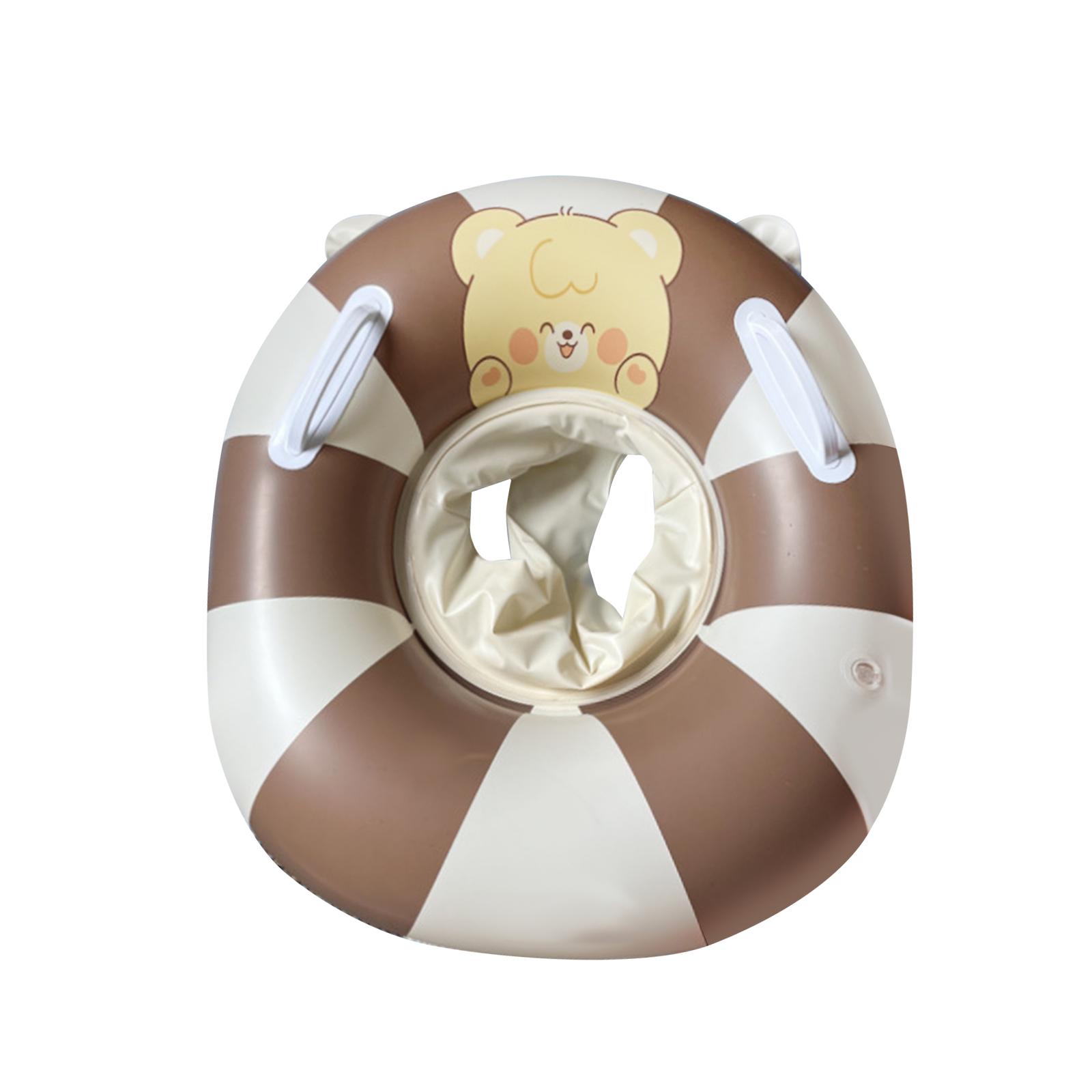 

Kids Swimming Rings with Handles Cartoon Swimming Circle Float Water Pool Toy for Swimming Pool коричневый