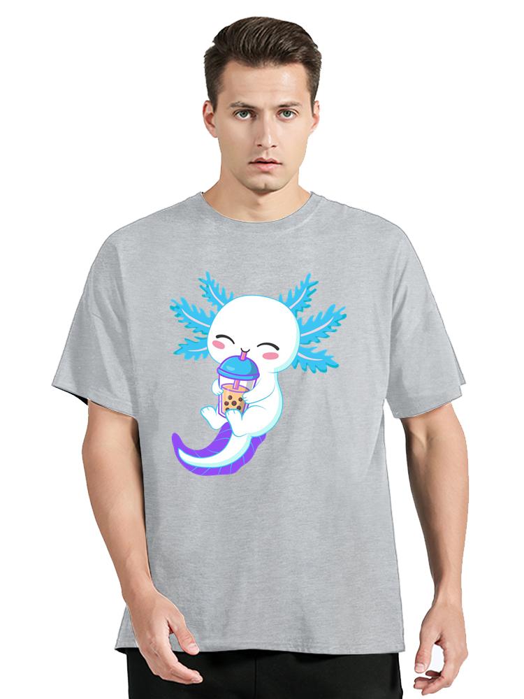 Ajolote Axolotl Übergroßes T-Shirt Sommer Herrenbekleidung Japanisch Fitness Fitness T-Shirt Anime Mode Baumwoll-T-Shirt Designer