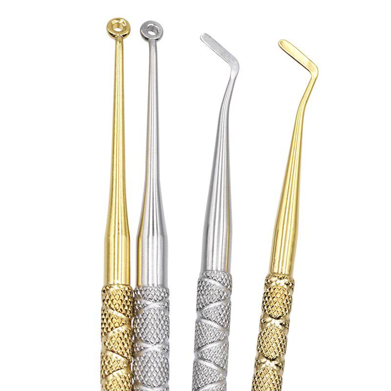 Dental Resin Filling Kit Molding Tools Light Cure Resin Filling Spatula Mixing Handle And Foam Pads Kit Teeth Whitening Tool