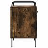 Nightstand Smoked Oak 35 X 36.5 X 61 Cm Engineered Wood