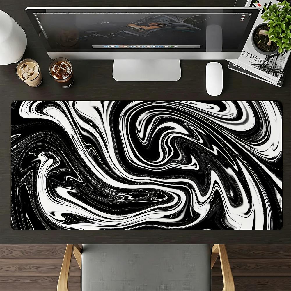 Strata Liquid Mouse Pad Large Nonslip Waterproof Mat Stitched Edge Keyboard Pad For Gaming Daily Office