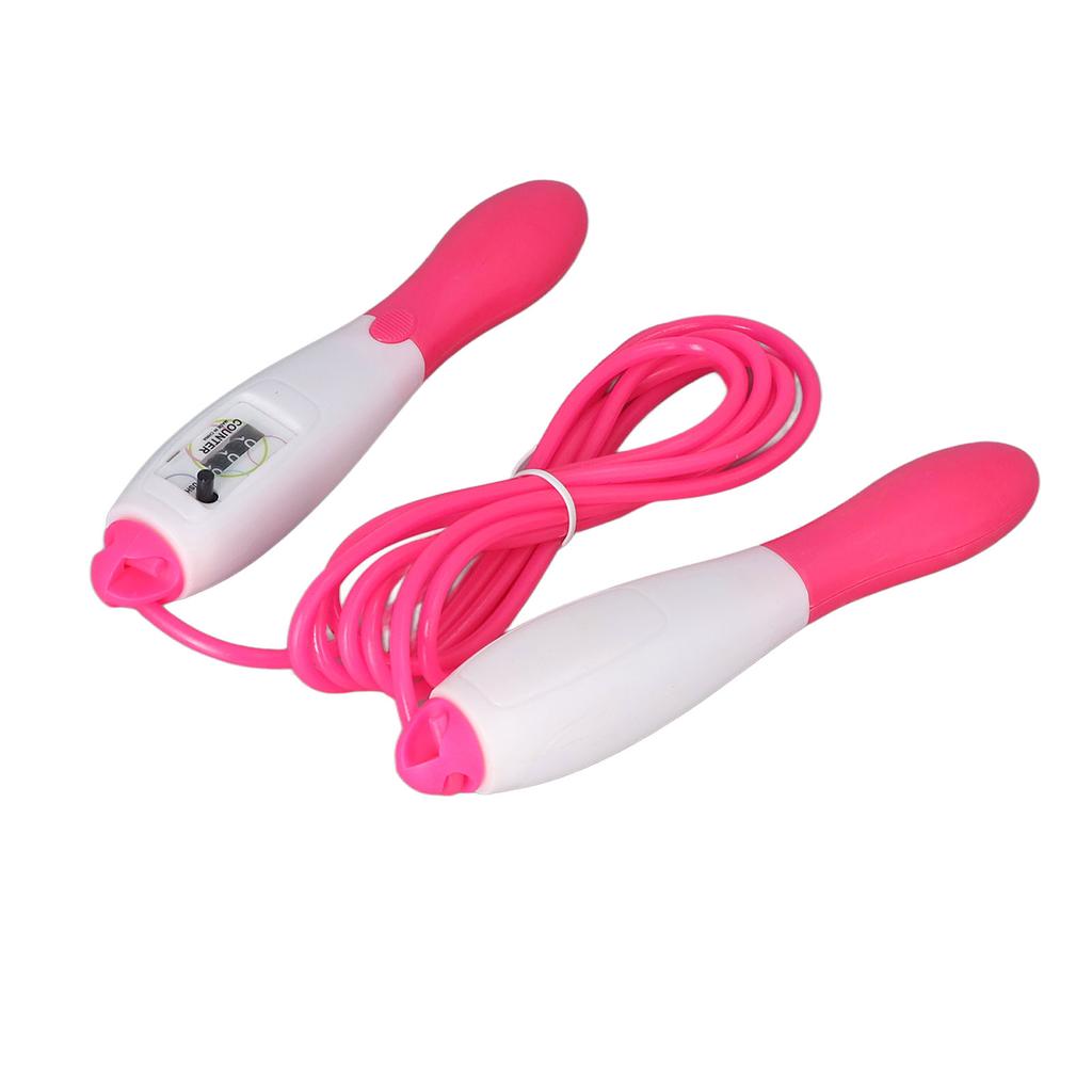 Skipping Rope PVC Cord Plastic Adjustable Fitness Counting Jump Rope for Adult Workout Student