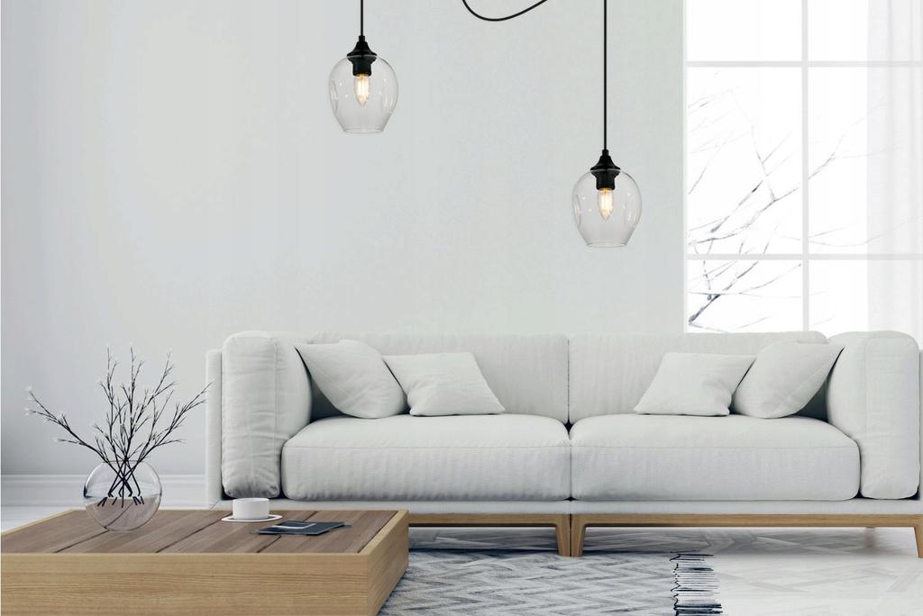 MODERN GLASS SPIDER CEILING HANGING LAMP