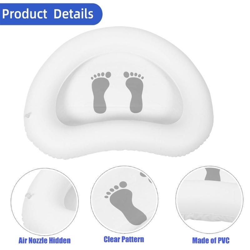 Inflatable Foot Bath Tub With Air Pumps Foot Soaking Bath Basin For Camping Beach Outdoor Use