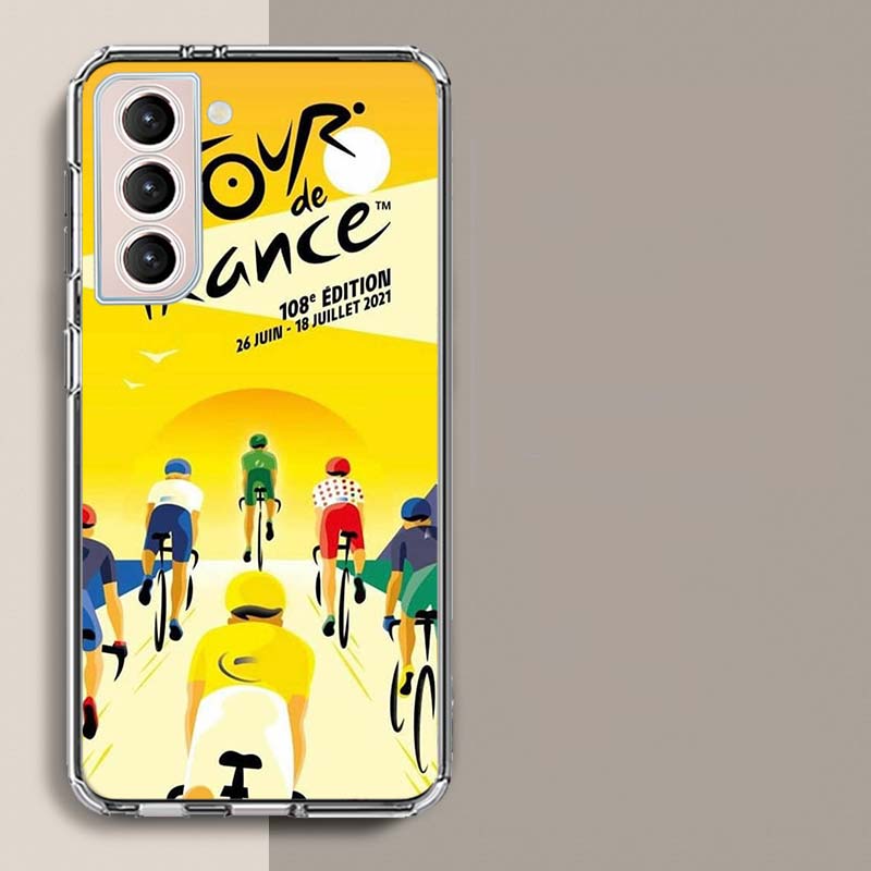 T-Tour De France Bicycle Phone Case For Samsung A16 A26 A36 A56 A17 A15 A25 A35 A55 A14 A24 A34 A54 A04S A05S Galaxy Note 20 10