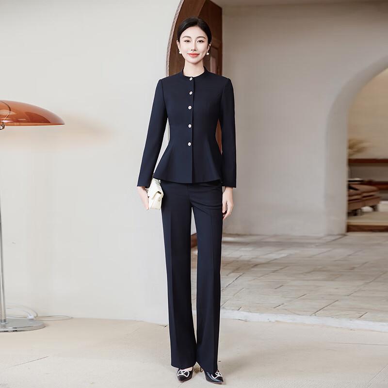 Women's Round Neck Professional Suit Set