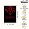 Satanic Protection Baphomet Sigil PosterBlanket Flannel Throw Blanket for Sofa, Bed, Travel, Camping, Office, Couch, Chair, And Bed Gift for