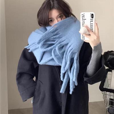 Vielseitiger Verdickter Mohair-Schal für Damen