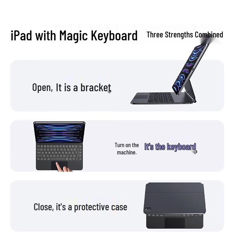 Soying Magic Keyboard Case for Apple iPad