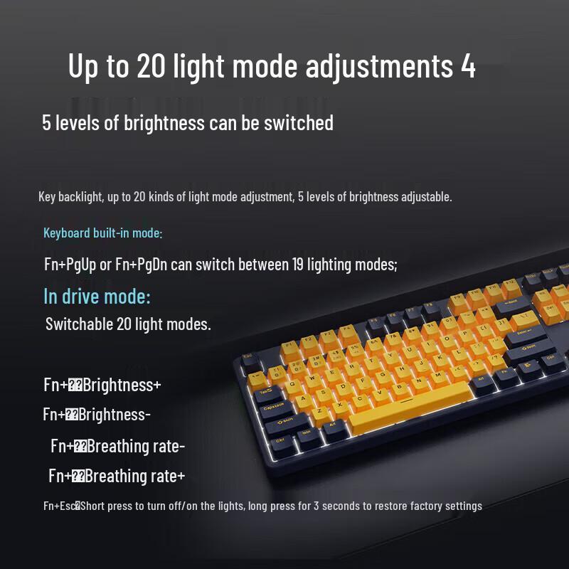 Rapoo V500PRO Tri-Mode 104-Key Mechanical Keyboard
