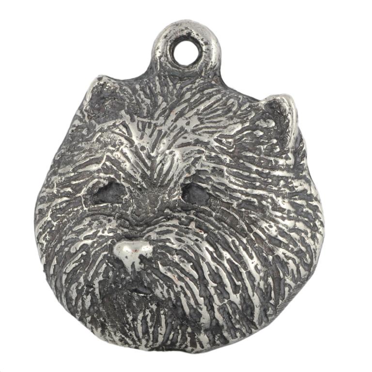 West Highland White Terrier, Westie - Portachiavi Placcato Argento Con Cane, Decorazione per Borsa, Ciondolo per Zaino Marca Art-Dog