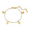 Braccialetto cavigliera sottile Effie Queen in acciaio inossidabile per gamba da donna Moda Estate Spiaggia Gioielli per Piede Cavigliere Minimaliste CZ Regalo