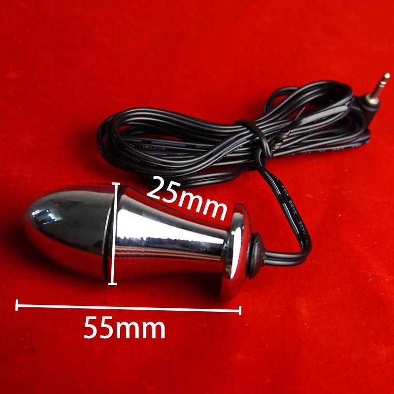 Bi-polar Estim Butt Plug,Electro BDSM Egg Vaginal Ball,Electric Sex Prostate Massage Anal Plugs,Electrosex Electroshock E-stim
