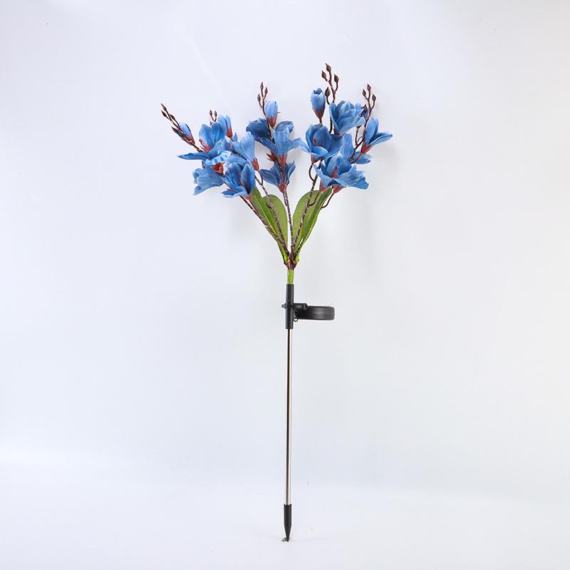 Solar Magnolia Landscape Lights: Outdoor Waterproof Decorative Lights for Courtyard, Lawn, and Holiday Atmosphere.