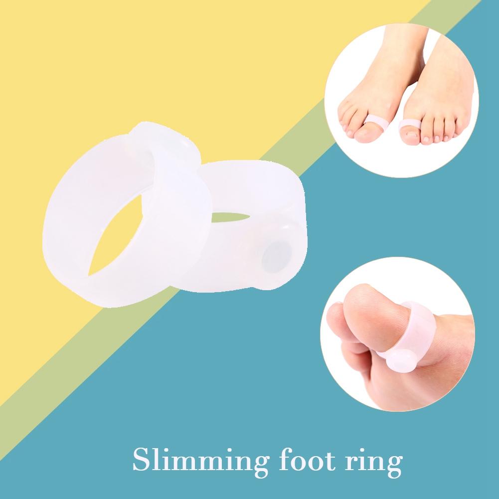 Zdravý Štíhlý Hubnutí Prstový Kroužek Samolepka Silikonová Masáž Chodidel Nohy Hubnutí Redukční Kroužek