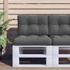 VidaXL Pallet Cushions Set of 2 Anthracite Fabric 360667
