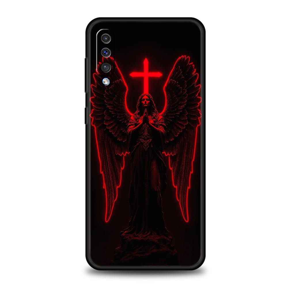 Cross Pattern Element Design Phone Case for Samsung Galaxy A56 A36 A26 A16 A34 A24 A42 A22 A20 A12 A40 A30 A10 5G Soft TPU Cover