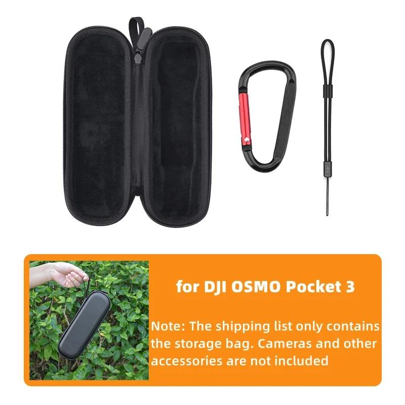 Soft Plush Liner Storage Bag for DJI OSMO Pocket 3,Carrying Case PU Shell Handbag Handheld Gimbal Camera Accessories