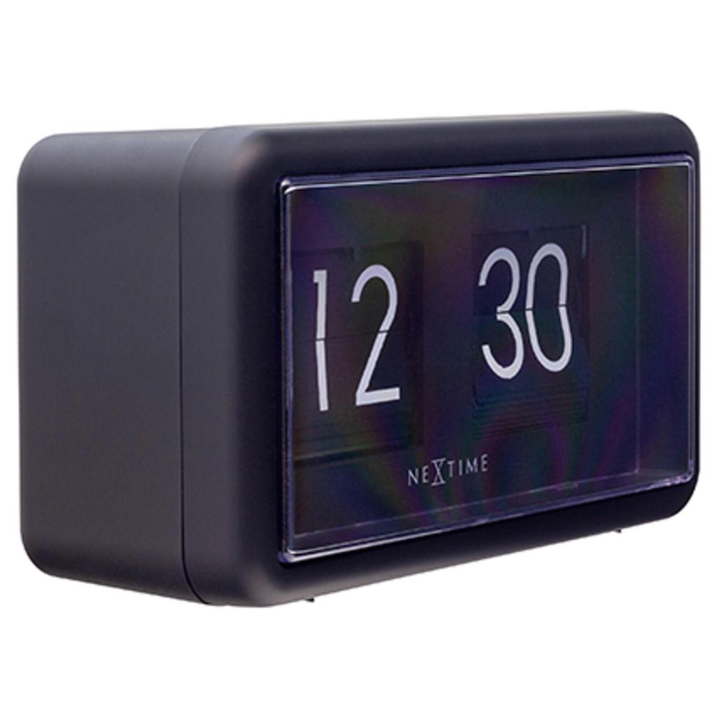 Nextime Flipklokke Bord-/Veggklokke - Svart