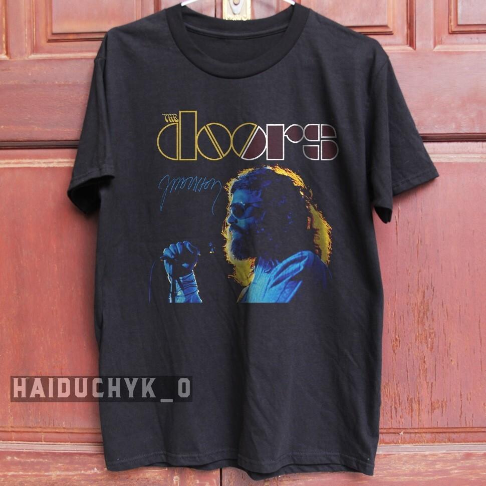Rare Jim Morrison The Door Unisex Black T-shirt Size S-5XL Unisex T-Shirt XXXL