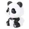 Solar Powered Panda Ornament Automatic Nodding Cute Car Decoration Panda Figurine for Car Dashboard Office Desk
