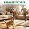 Dog Toy Soccer Ball Handles Mellow Squeaky Interactive Calming ...
