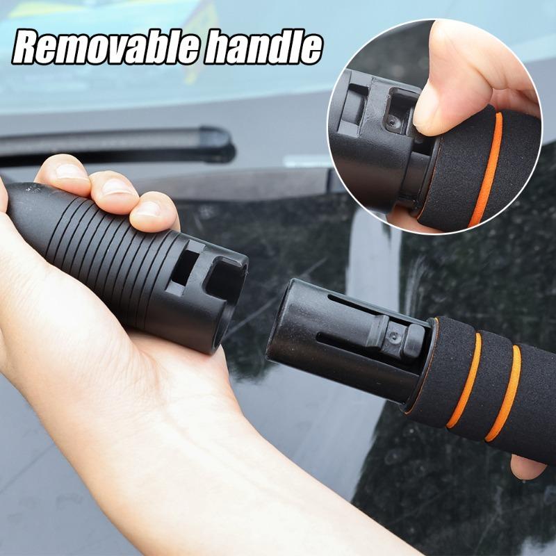 Car Ice Scrapper Car Windshield Frost Removal Tools Ice Removal Shovel Winter Multifunctional Removable Cleaning Snowflake Tools