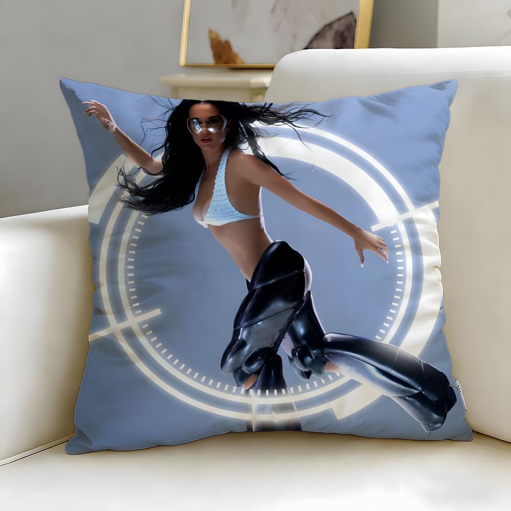 

music artist Katy Perry Cushion Cover Soft EasyWash Pillow Case Versatile for Couch Bed Travel and Office 30X30cm