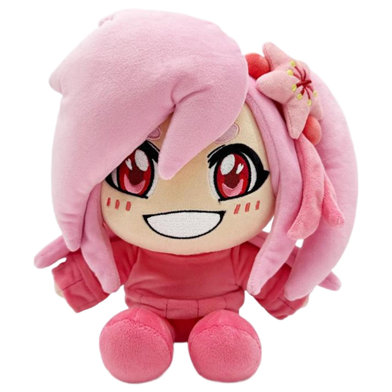 

Plush Stuffed Animal Doll Soft Fabric Sitting Design with Detailed Outfit and Embroidered Features for Collectors and Gift Giving One Size