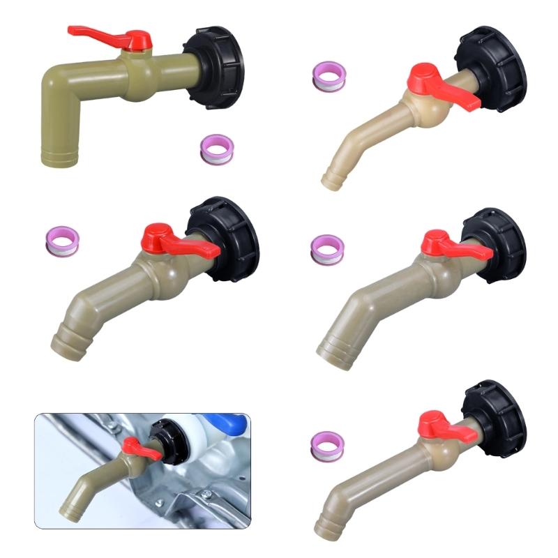 Heavy Duty IBC Tank Connector Reinforced Thread Outlet Tap for IBC Container Water Tank Rain Butt Accessories