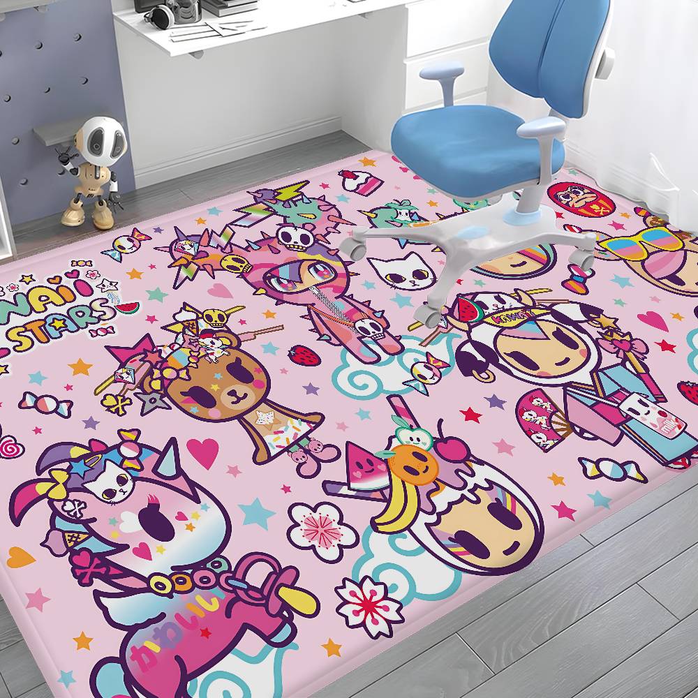 Cartoon T-Tokidoki Floor Mat Rectangle Anti-slip Home Soft Badmat Front Door Indoor Outdoor Mat Hotel Decor Mat
