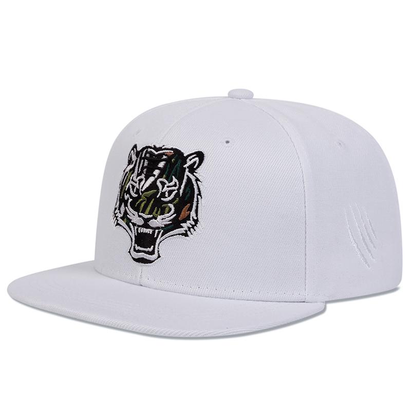 Unisex Tigerkopf-Stickerei Hip-Hop-Hüte Frühling Herbst Outdoor Verstellbare Lässige Baseballkappen Sonnenhut