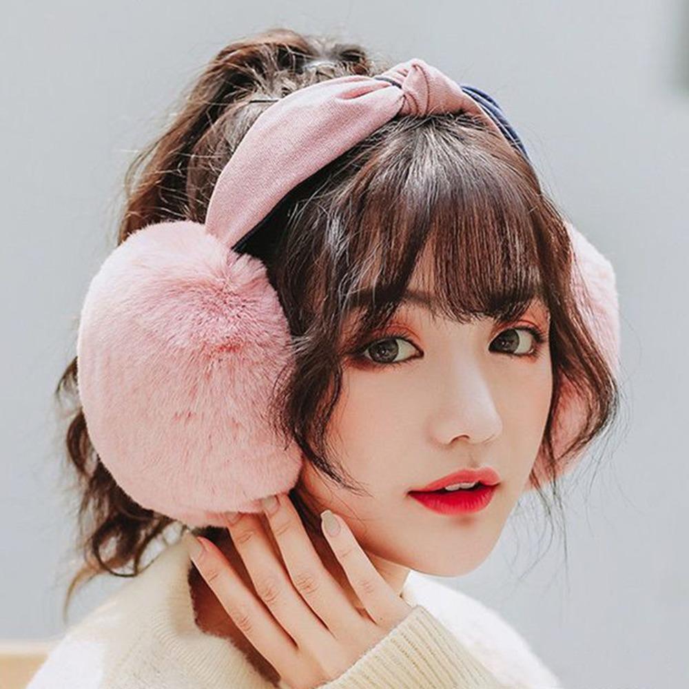 Outdoor Cold Protection Plush Ear Warmer Soft Warm Earmuffs Fashion Hair Hoop Earmuffs Women